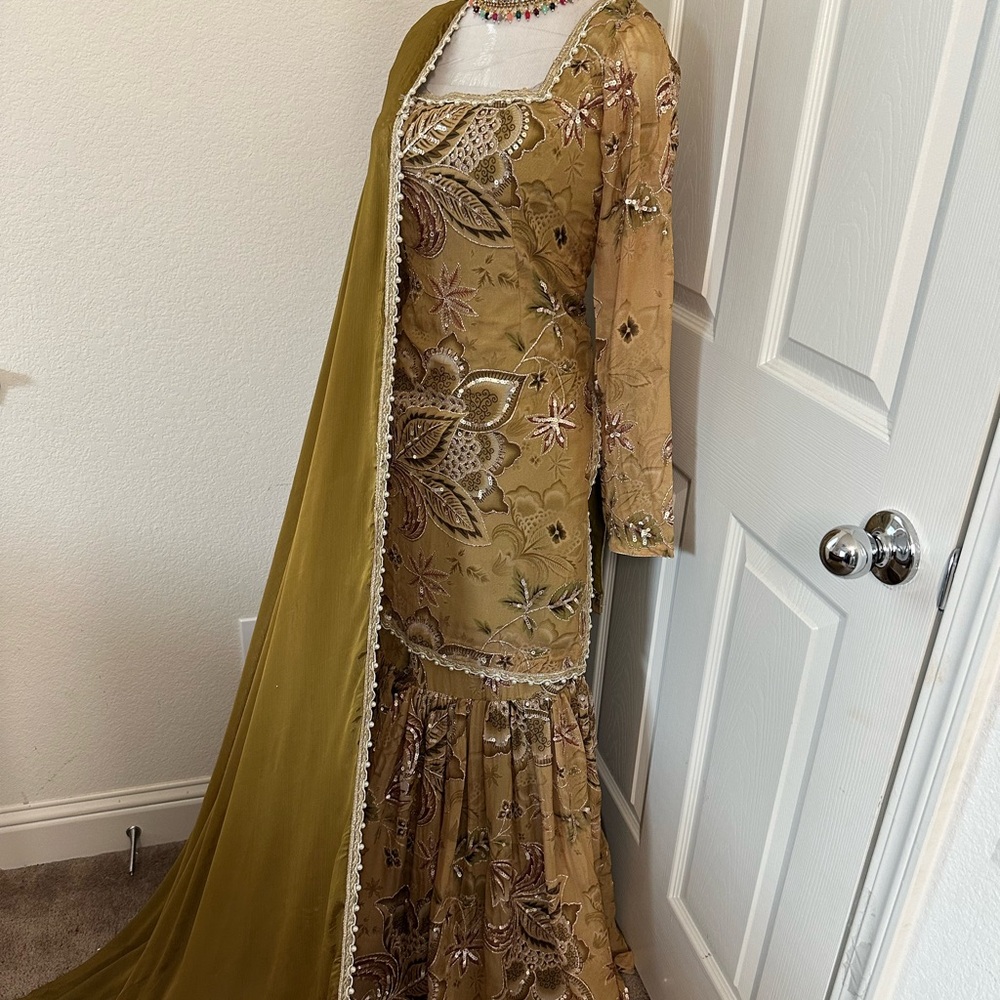 Elegant Floral Embroidered Dress